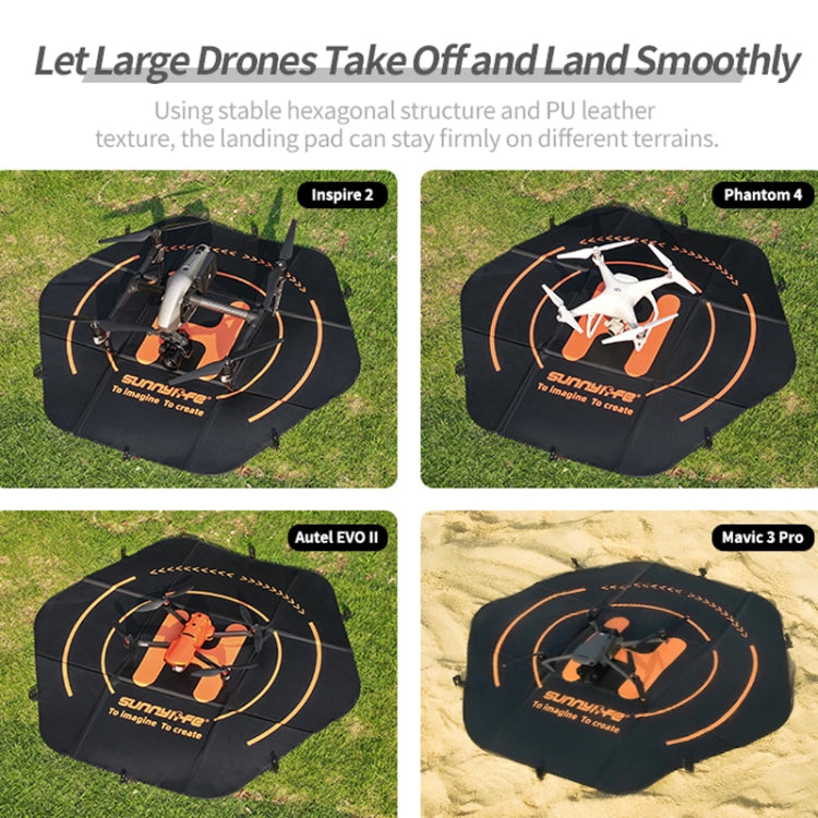 Sunnylife TJP10 110cm Hexagonal Double-Sided Folding With Ground Spikes Drone Universal Apron, 110cm