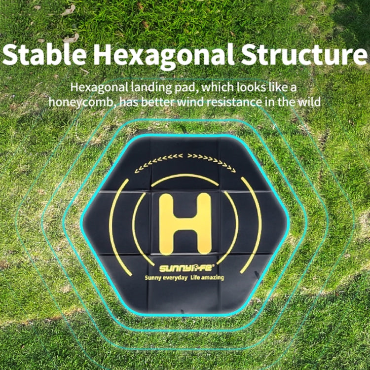 Sunnylife TJP10 110cm Hexagonal Double-Sided Folding With Ground Spikes Drone Universal Apron, 110cm