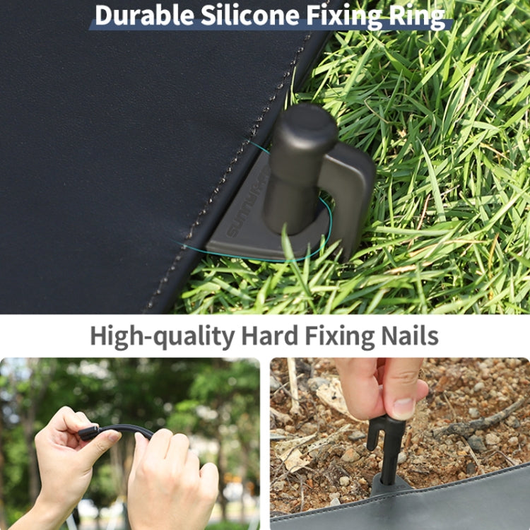 Sunnylife TJP10 110cm Hexagonal Double-Sided Folding With Ground Spikes Drone Universal Apron, 110cm