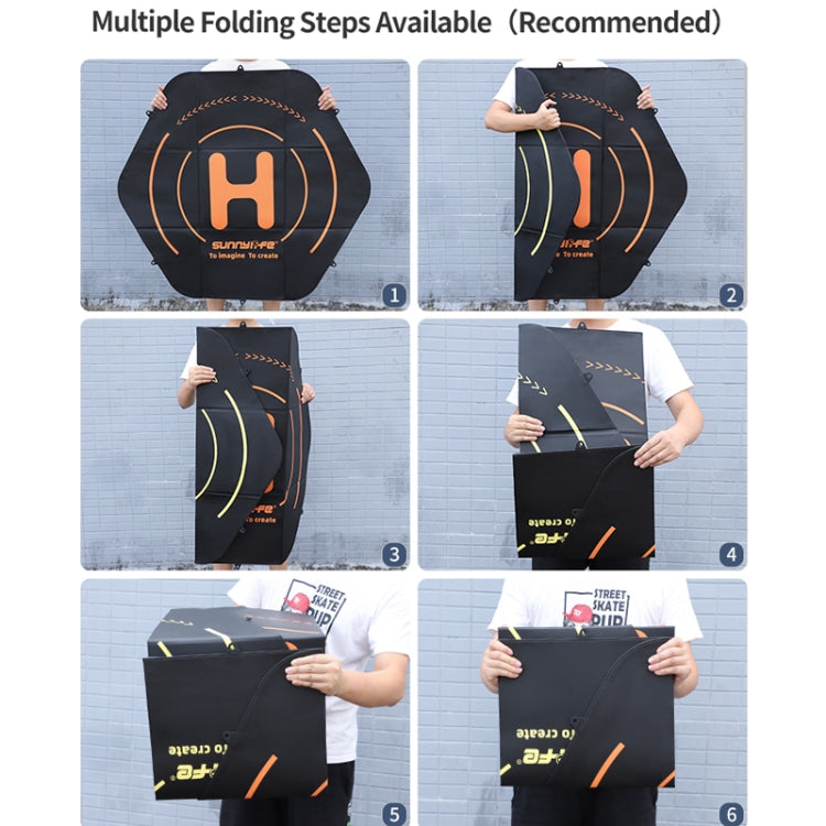 Sunnylife TJP10 110cm Hexagonal Double-Sided Folding With Ground Spikes Drone Universal Apron, 110cm
