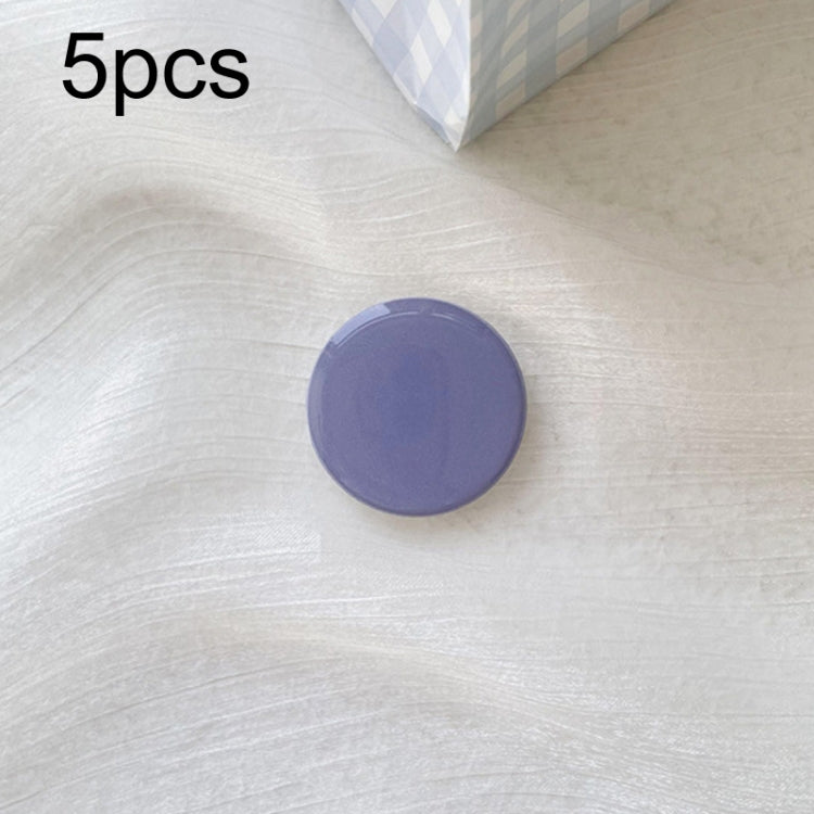 5pcs Solid Color Drop Glue Airbag Bracket Mobile Phone Ring Buckle