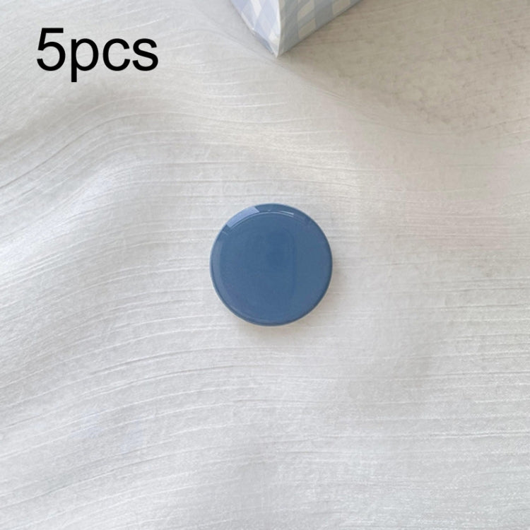 5pcs Solid Color Drop Glue Airbag Bracket Mobile Phone Ring Buckle