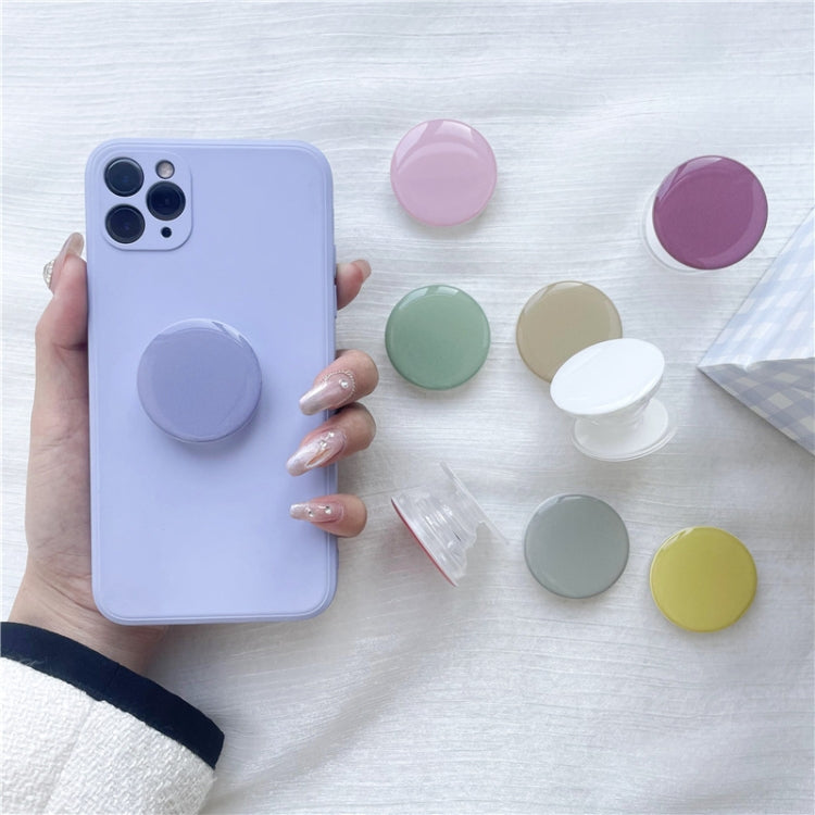 5pcs Solid Color Drop Glue Airbag Bracket Mobile Phone Ring Buckle