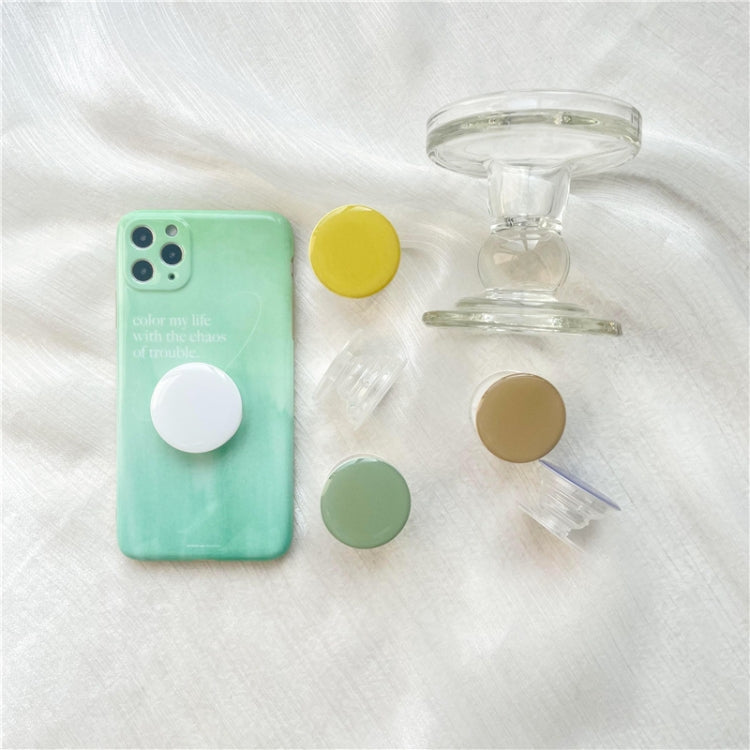 5pcs Solid Color Drop Glue Airbag Bracket Mobile Phone Ring Buckle