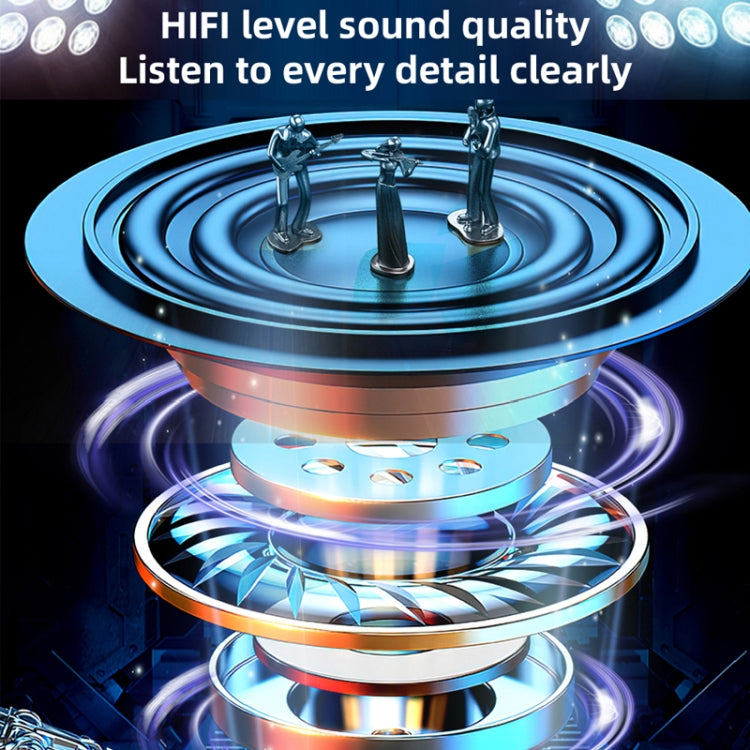 Ear Clip Type Sound Conduction Concept Bluetooth Earphone With Digital Display Charging Compartment, FK8 White, FK8 Blue, FK8 Black