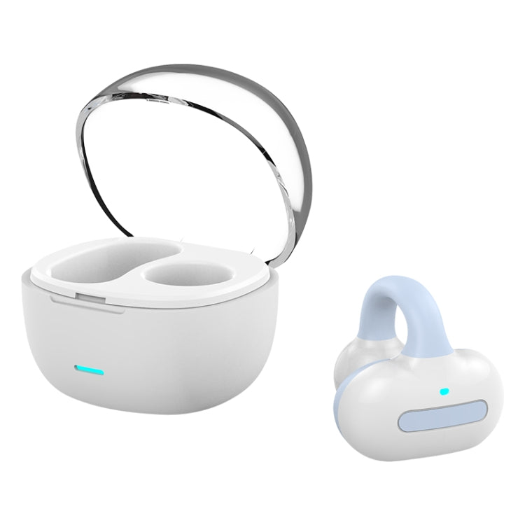 Ear Clip Type With Charging Warehouse Touch Bone Conduction Bluetooth Earphone, Black, Grey, Pink, Blue, Skin Color, Purple