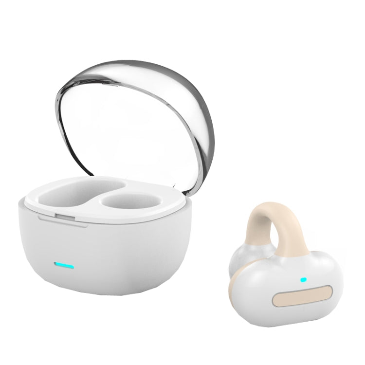 Ear Clip Type With Charging Warehouse Touch Bone Conduction Bluetooth Earphone, Black, Grey, Pink, Blue, Skin Color, Purple