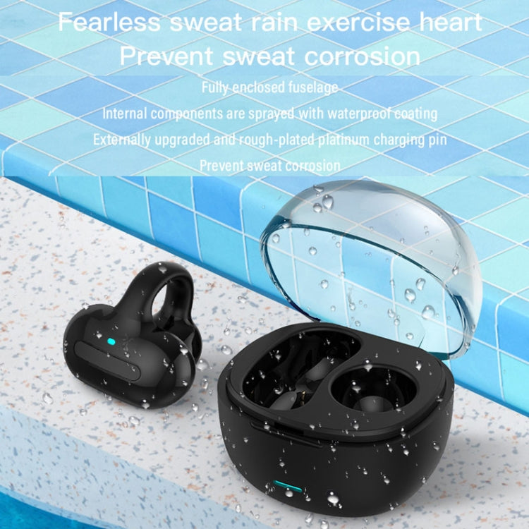 Ear Clip Type With Charging Warehouse Touch Bone Conduction Bluetooth Earphone, Black, Grey, Pink, Blue, Skin Color, Purple