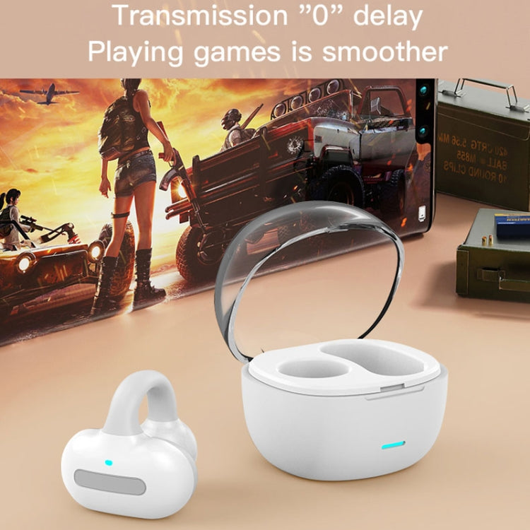Ear Clip Type With Charging Warehouse Touch Bone Conduction Bluetooth Earphone, Black, Grey, Pink, Blue, Skin Color, Purple