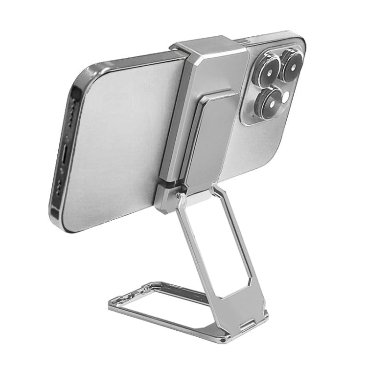 Back Clip Double Ring Magnetic Metal Folding Phone Bracket Desktop Lazy Ring Phone Holder, Back Clip (Rose Gold), Back Clip (Silver), Back Clip (Black)