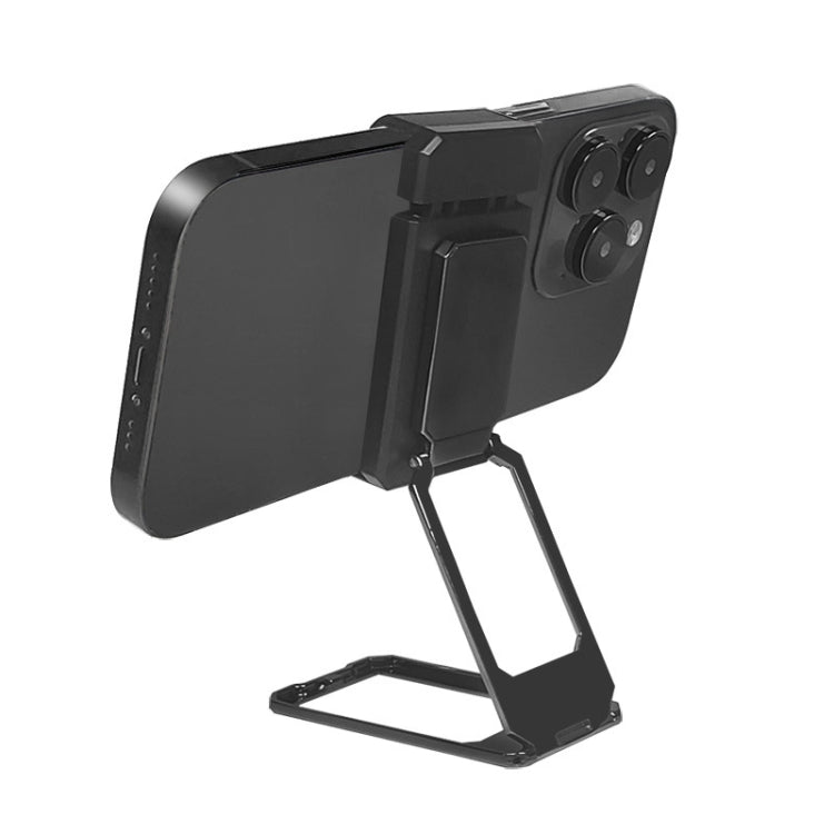 Back Clip Double Ring Magnetic Metal Folding Phone Bracket Desktop Lazy Ring Phone Holder, Back Clip (Rose Gold), Back Clip (Silver), Back Clip (Black)
