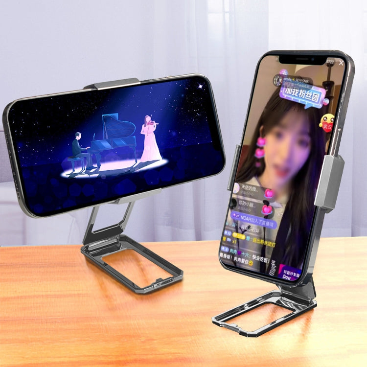 Back Clip Double Ring Magnetic Metal Folding Phone Bracket Desktop Lazy Ring Phone Holder, Back Clip (Rose Gold), Back Clip (Silver), Back Clip (Black)