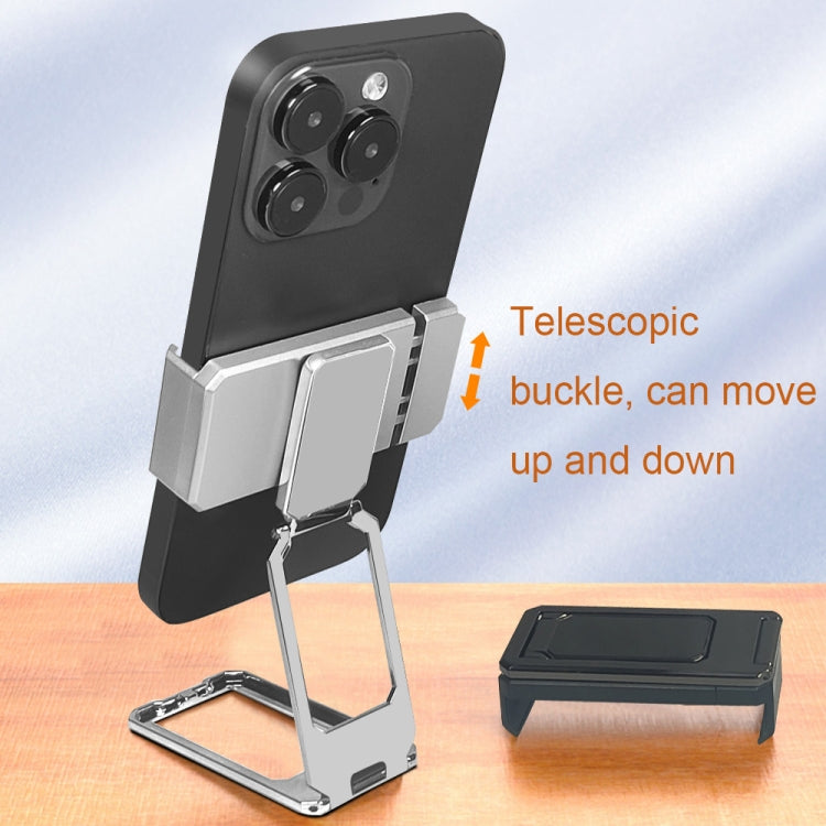 Back Clip Double Ring Magnetic Metal Folding Phone Bracket Desktop Lazy Ring Phone Holder