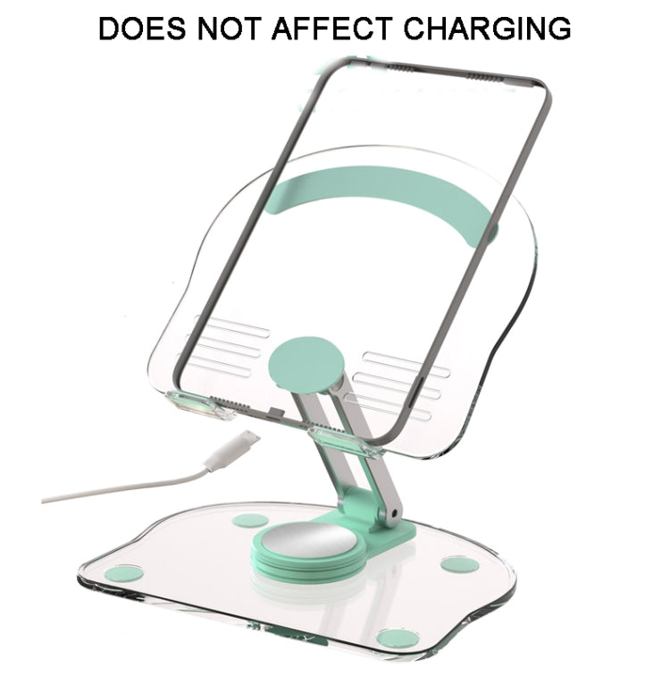 KF-Z11 Acrylic Tablet PC Mobile Phone Bracket Desktop Rotating Foldable Lazy Non-slip Phone Support Frame