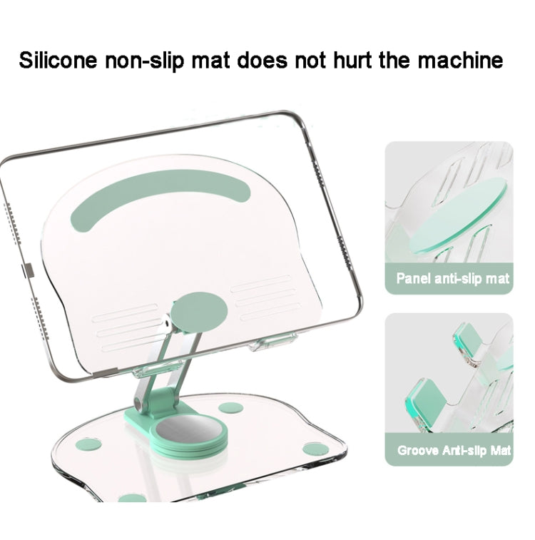 KF-Z11 Acrylic Tablet PC Mobile Phone Bracket Desktop Rotating Foldable Lazy Non-slip Phone Support Frame