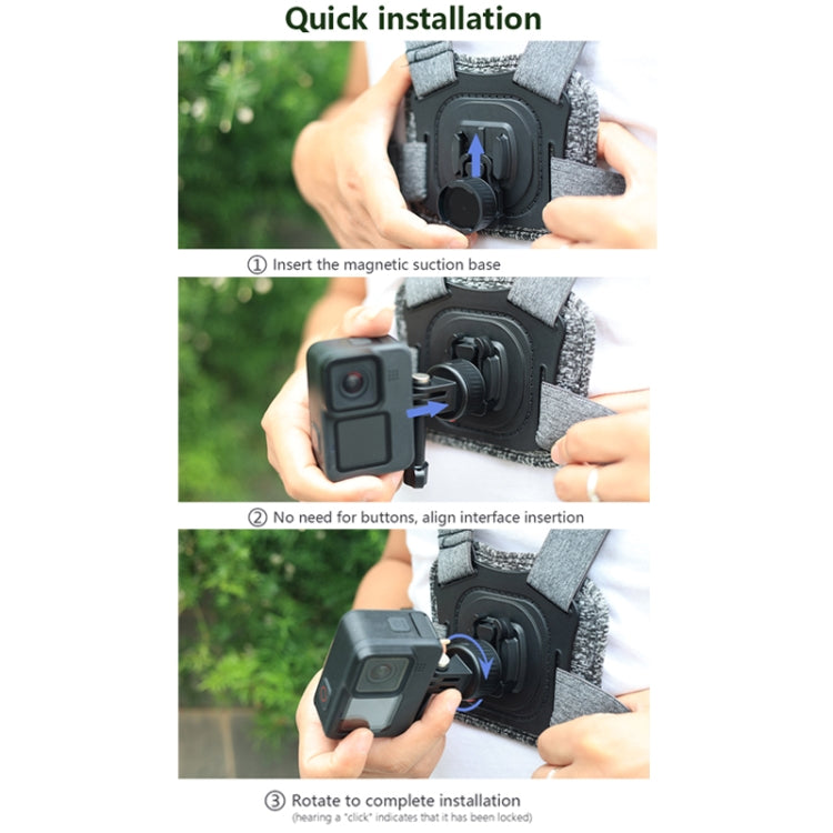 For GoPro/Insta360 GO 3 Action Camera Magnetic Gimbal Base Adapter Accessories