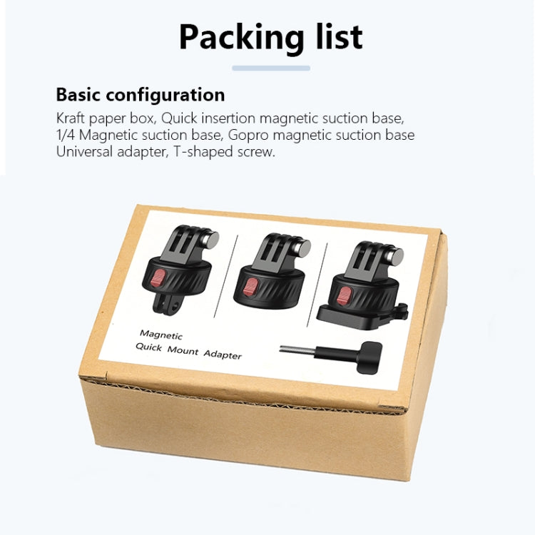 For GoPro/Insta360 GO 3 Action Camera Magnetic Gimbal Base Adapter Accessories