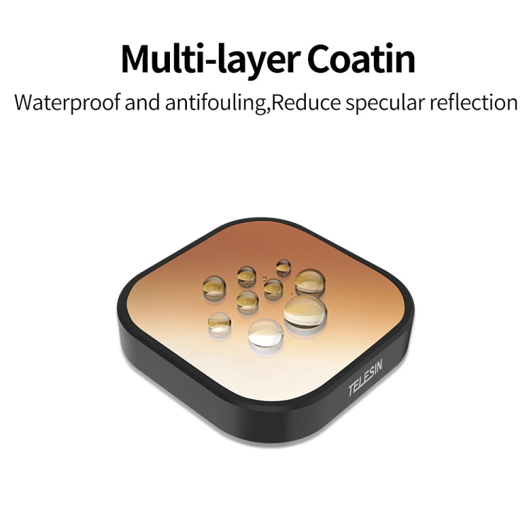 For GoPro Hero11 Black / HERO10 Black / HERO9 Black TELESIN Lens Filter, CPL, ND8/16/32, ND8/16/32+CPL