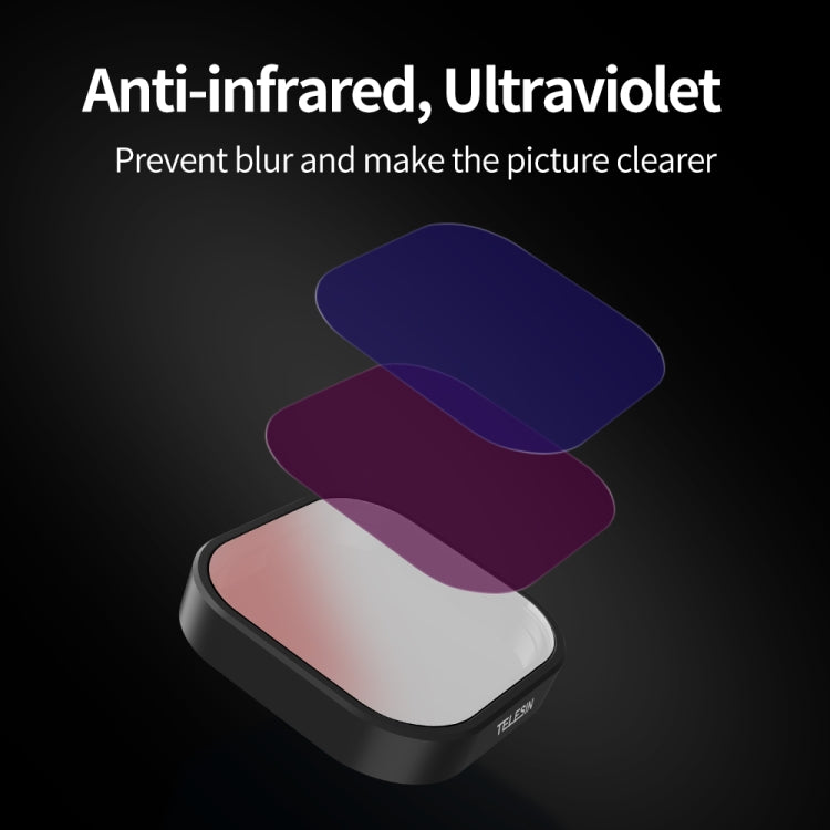 For GoPro Hero11 Black / HERO10 Black / HERO9 Black TELESIN Lens Filter, CPL, ND8/16/32, ND8/16/32+CPL