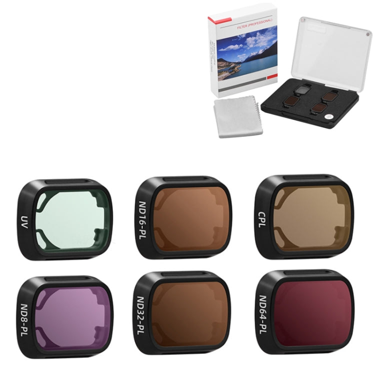 For DJI MINI3/MINI 3PRO BRDRC Filter Protective Glass, UV Filter, CPL Filter, ND8-PL Filter, ND16-PL Filter, ND32-PL Filter, Filter ND64-PL, 4pcs/set UV+ND8PL+ND16pl+ND32PL, 4pcs/set ND8PL+ND16PL+ND32PL+ND64PL, 6pcs/set UV+CPL+ND8PL+ND16PL+ND32PL+ND64PL