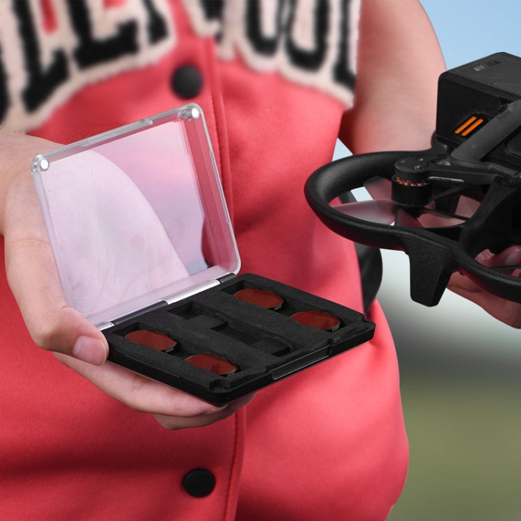 For DJI Avata BRDRC Filter O3 Image Transmission Lens Accessories, UV Lens, CPL Lens, ND8 Lens, ND16 Lens, ND32 Lens, ND64 Lens, 4pcs/set ND8+ND16+ND32+ND64, 6 pcs/set UV+CPL+ND8+ND16+ND32+ND64)