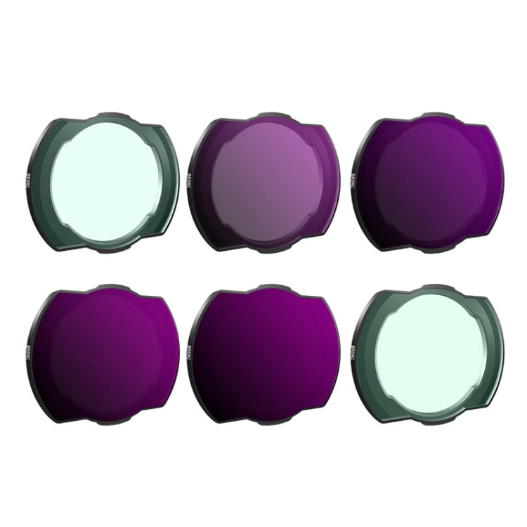 For DJI Avata BRDRC Filter O3 Image Transmission Lens Accessories, UV Lens, CPL Lens, ND8 Lens, ND16 Lens, ND32 Lens, ND64 Lens, 4pcs/set ND8+ND16+ND32+ND64, 6 pcs/set UV+CPL+ND8+ND16+ND32+ND64)