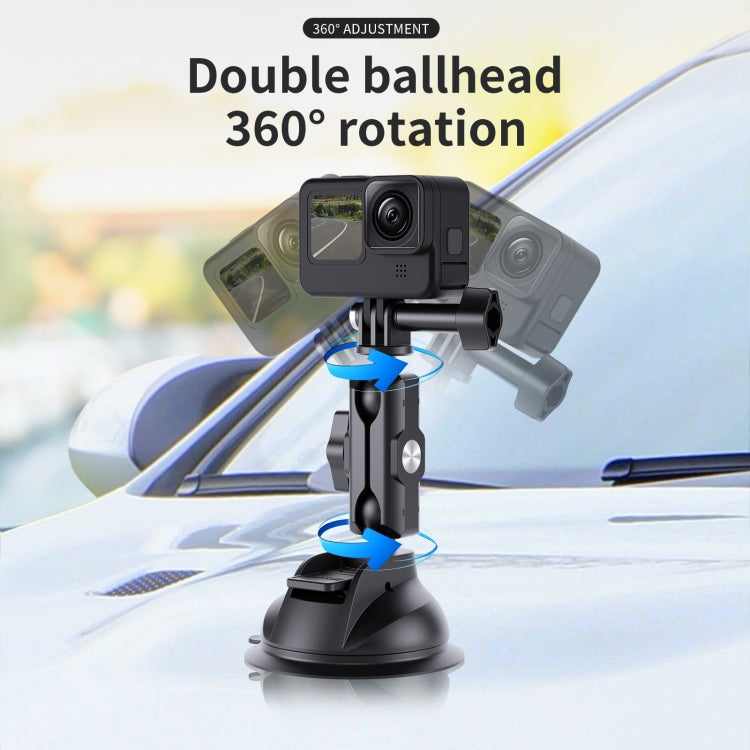TELESIN Car Action Camera Holder Suction Cup 360 Degree Adjustable, TELESIN  Single