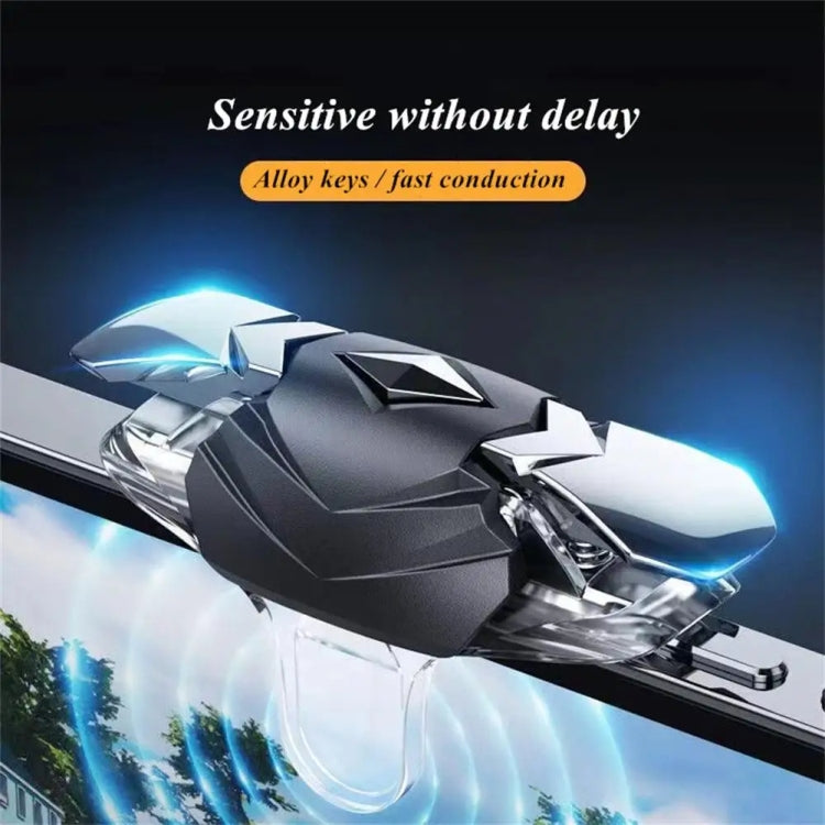 Alloy Transparent Mechanical Buttons Mobile Phone Auxiliary Game Handle Gamepad Peripheral, Transparent