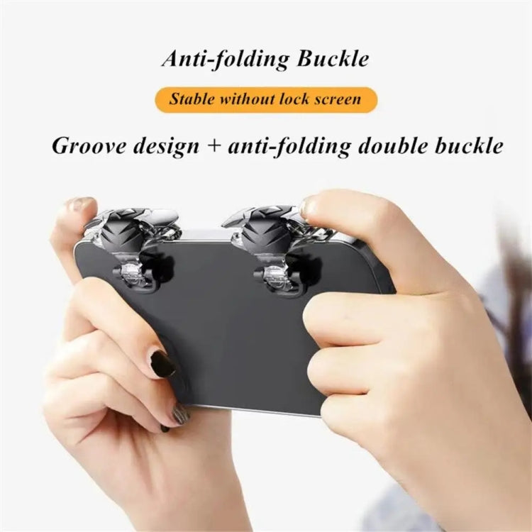 Alloy Transparent Mechanical Buttons Mobile Phone Auxiliary Game Handle Gamepad Peripheral, Transparent