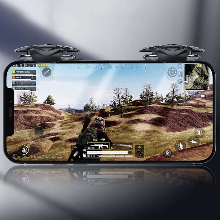 Alloy Transparent Mechanical Buttons Mobile Phone Auxiliary Game Handle Gamepad Peripheral, Transparent