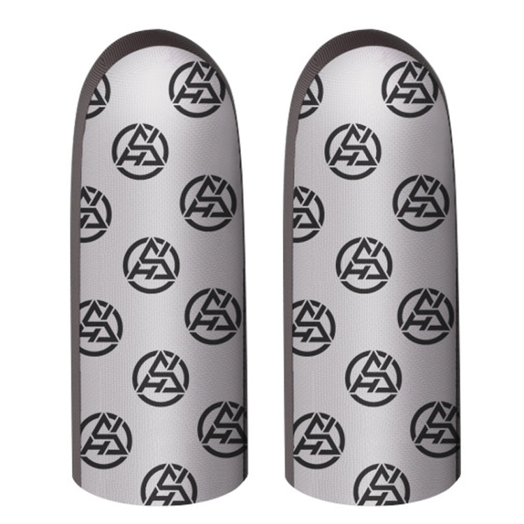 1pair Gaming Super Conductive Silver Cloth Chicken Game Finger Cover Touch Screen Anti-slip Sweatproof Hand Game Finger Gloves, Night Light, Sea Soul Beast, Silver