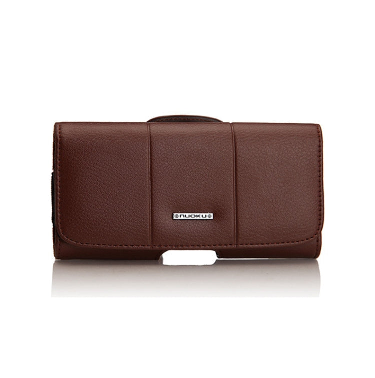 Nuoku Magnetic Flaps Leather Belt Case For Smart Phones