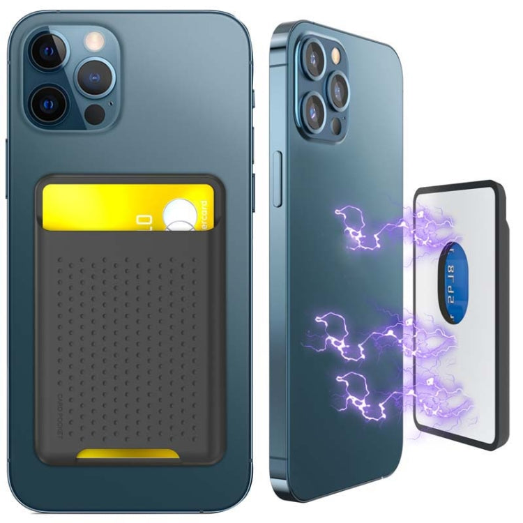 For IPhone 12 / 13 / 14 Series AhaStyle PT133 Mobile Phone Magnetic Silicone Card Case, Magnetic Matte, Magnetic Frosted