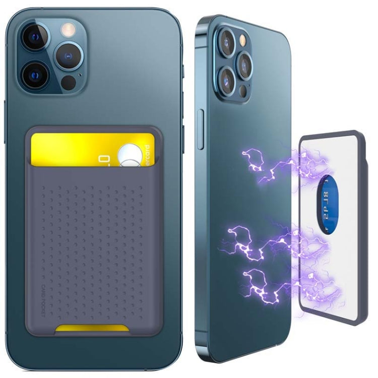 For IPhone 12 / 13 / 14 Series AhaStyle PT133 Mobile Phone Magnetic Silicone Card Case, Magnetic Matte, Magnetic Frosted