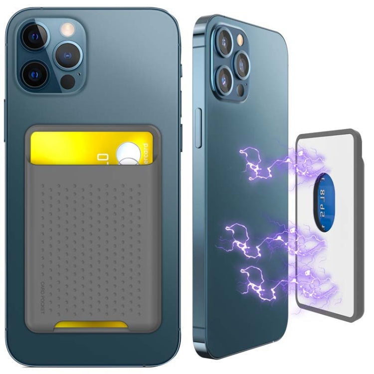 For IPhone 12 / 13 / 14 Series AhaStyle PT133 Mobile Phone Magnetic Silicone Card Case, Magnetic Matte, Magnetic Frosted