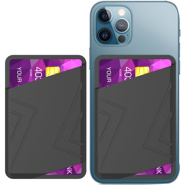 For IPhone 12 / 13 / 14 Series AhaStyle PT133-C Silicone Magnetic Card Case, Magnetic