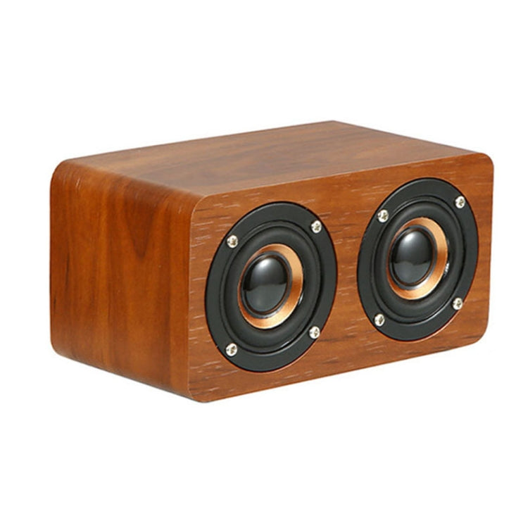 Wooden Retro 3D Stereo Audio Bluetooth Speaker Subwoofer Desktop Audio, K5A(Brown), K5A(Bamboo)