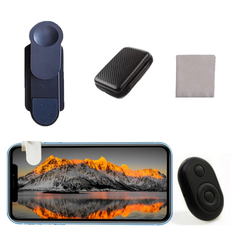 Smartphone Camera Mirror Reflection Clip Selfie Reflector Shooting Supplies, Black Kit, White Kit, With Remote Control Black, With Remote Control White