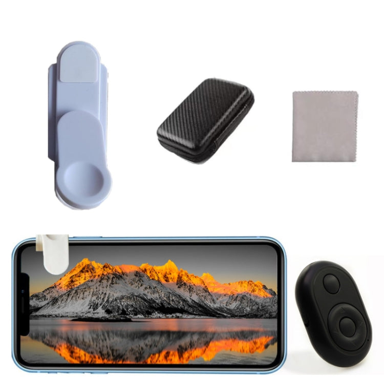 Smartphone Camera Mirror Reflection Clip Selfie Reflector Shooting Supplies, Black Kit, White Kit, With Remote Control Black, With Remote Control White