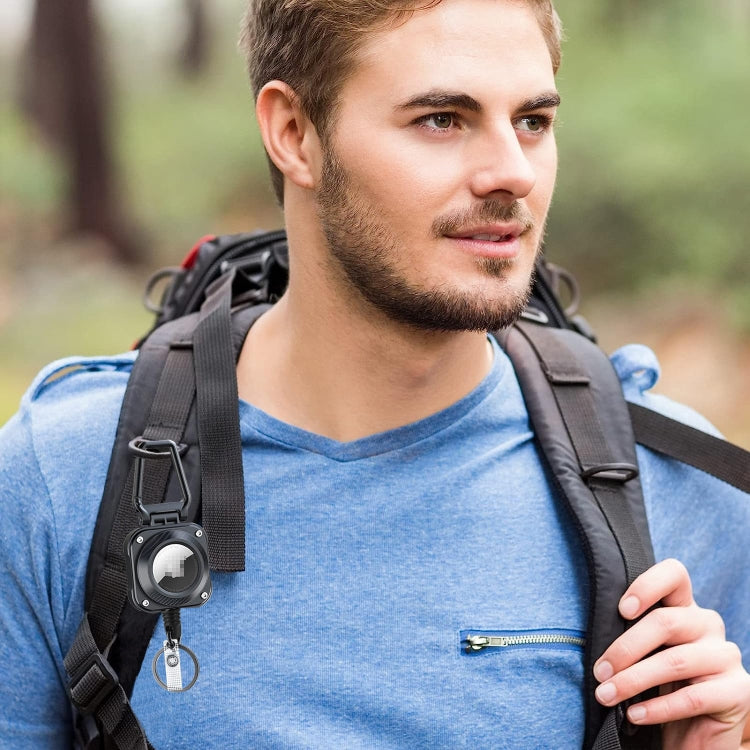 Étui de protection pour mousqueton rétractable pour traceur de localisation AirTag, 446