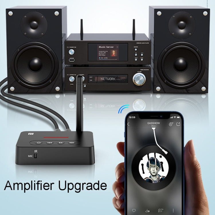 Bluetooth Audio Adapter  NFC Bluetooth Receiver Transmitter 2 In 1 With Remote Control, NFC