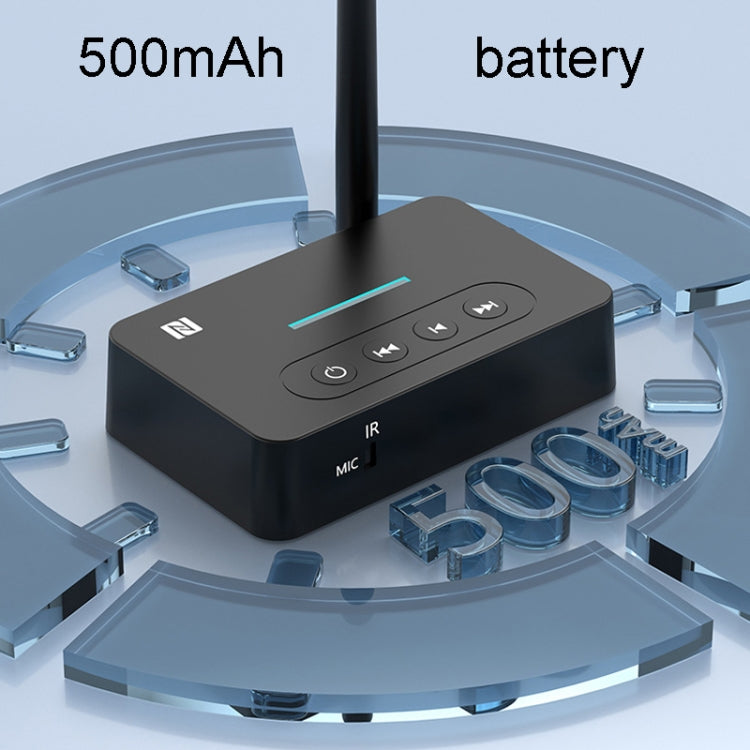 Bluetooth Audio Adapter  NFC Bluetooth Receiver Transmitter 2 In 1 With Remote Control, NFC