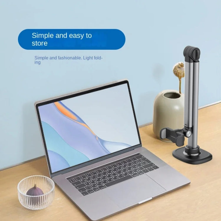 Mobile Live Piercing Bracket Aluminum Alloy 360 Degree Rotation Telescopic Adjustment Bedside Desktop Live Bracket, B90