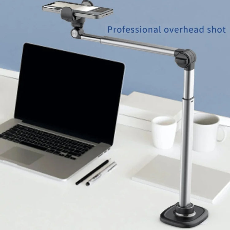 Mobile Live Piercing Bracket Aluminum Alloy 360 Degree Rotation Telescopic Adjustment Bedside Desktop Live Bracket, B90