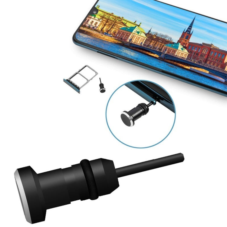 3.5mm Universal Metal Dust Plug Headset Plug Card Needle, 3.5mm (Black), 3.5mm (Gold), 3.5mm (Silver)