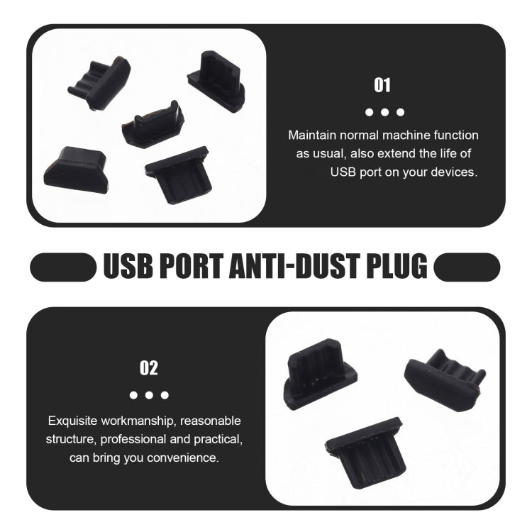 Micro USB Universal Cell Phone Dust Plug Power Silicone Charging Port Plug, Micro USB (Black), Micro USB (Transparent)