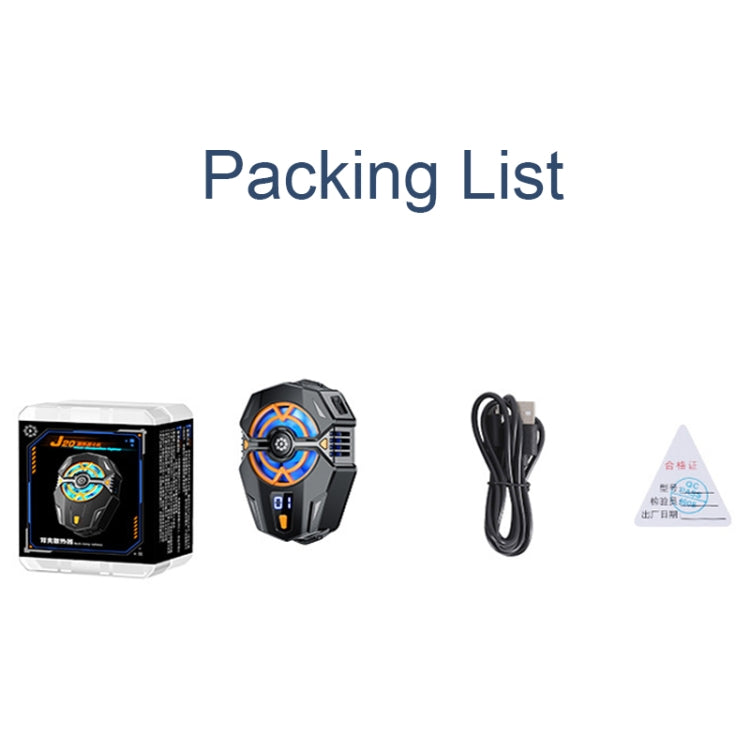 J20 Three-speed Adjustable Semiconductor Refrigeration Mobile Phone Radiator, Basic Model, Digital Display Model, Electroplated Model