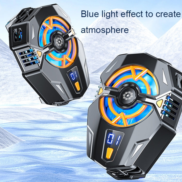 J20 Three-speed Adjustable Semiconductor Refrigeration Mobile Phone Radiator, Basic Model, Digital Display Model, Electroplated Model