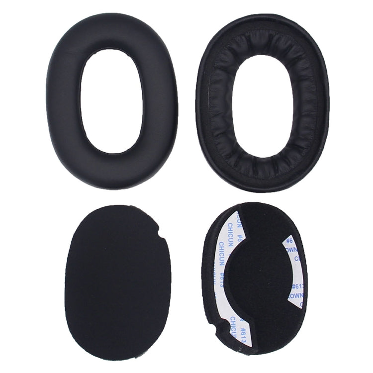2pcs For Jabra Elite 85h Headphone Leather Case Sponge Earmuffs Earpad Protective Cover, For Jabra Elite 85h