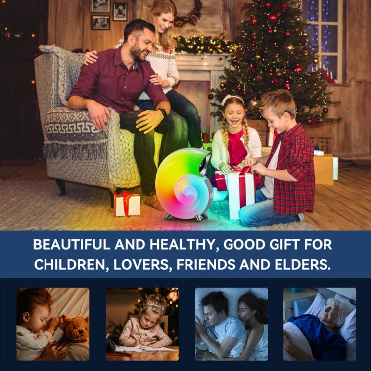 Conch-Shaped APP Controls Wake-Up Smart Clock Bluetooth Speakers With White Noise, N70 Conch